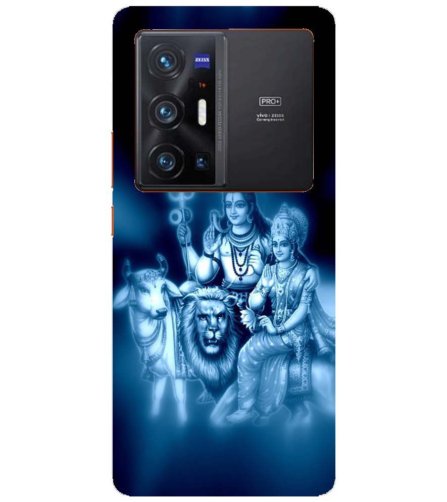 D1535-Shiv Parvati Back Cover for vivo X70 Pro+