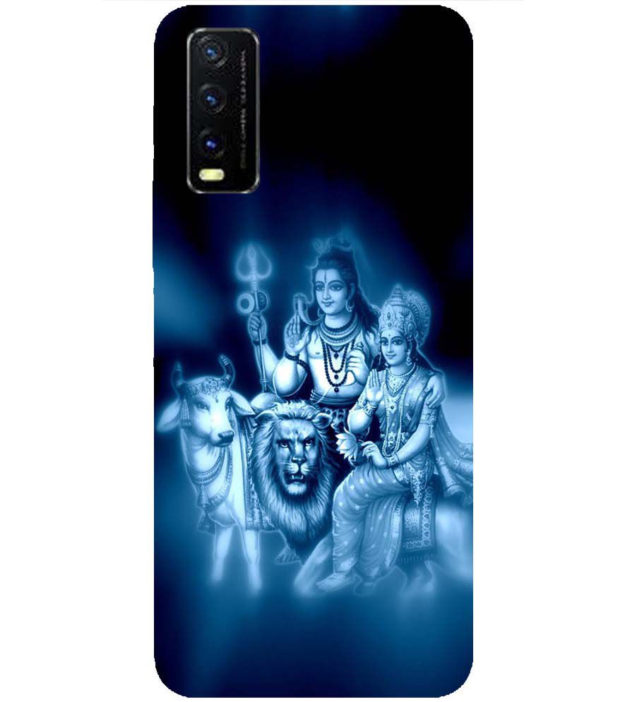 D1535-Shiv Parvati Back Cover for vivo Y20s