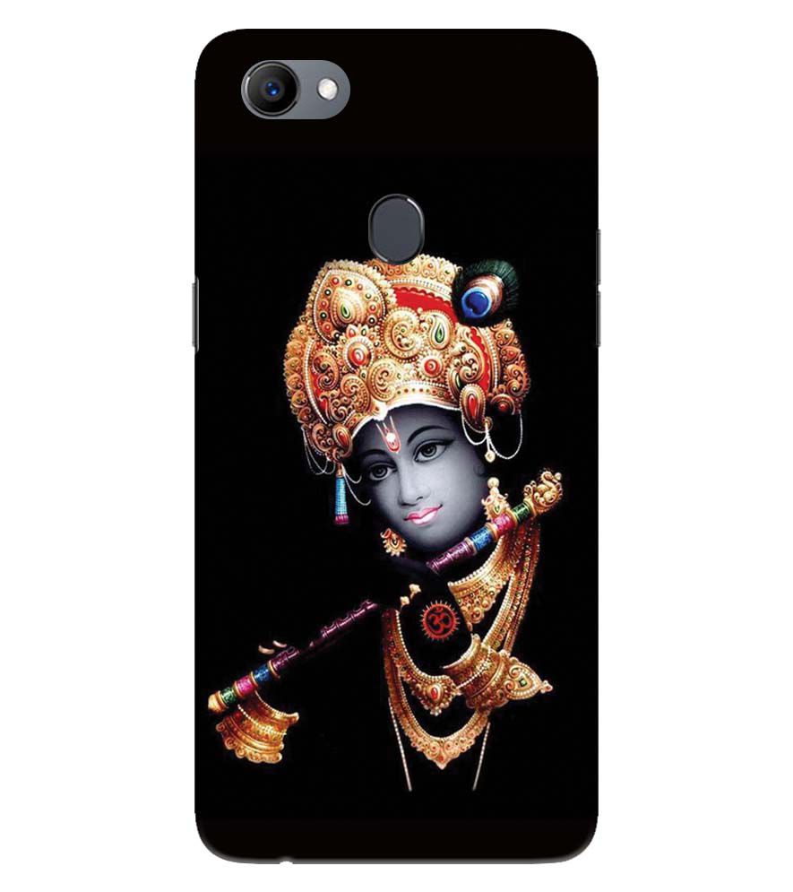 D1540-Beautiful Looking Lord Krishna Back Cover for Oppo F5 Plus