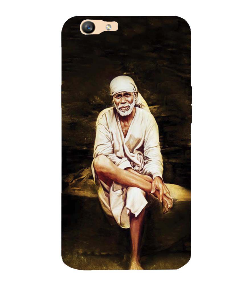 D1542-Sai Baba Sitting On Stone Back Cover for Oppo F1s : A59