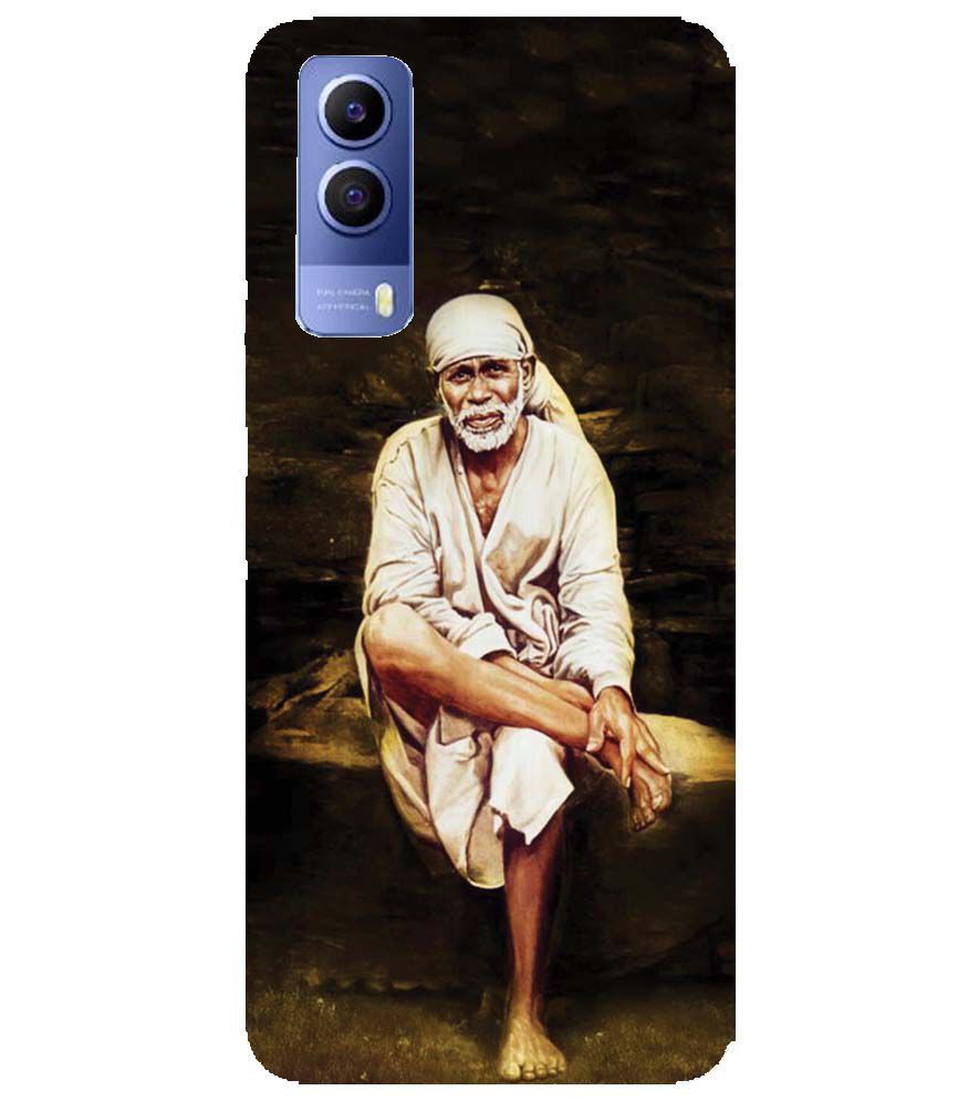 D1542-Sai Baba Sitting On Stone Back Cover for vivo Y53s