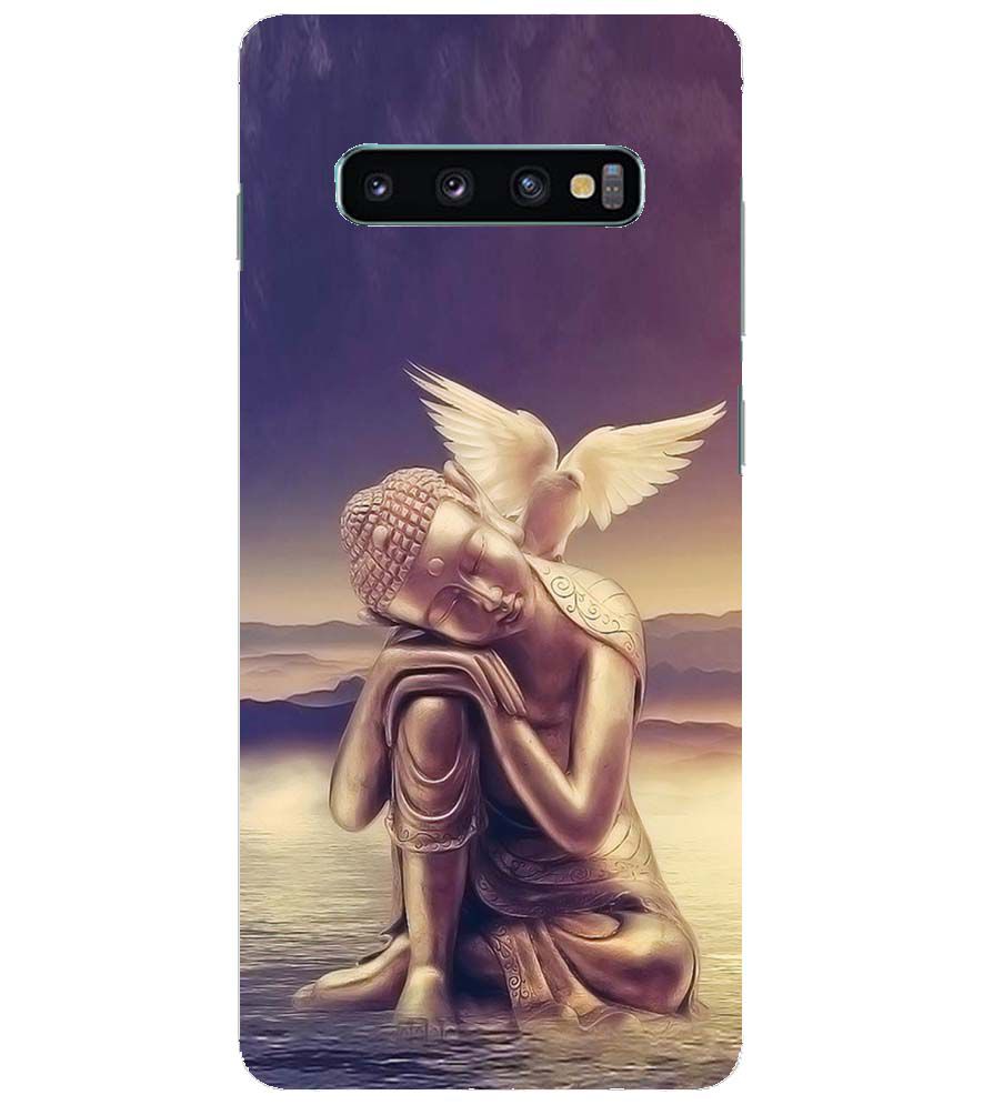 D1582-Lord Buddha Back Cover for Samsung Galaxy S10+ (Plus with 6.4 Inch Screen)