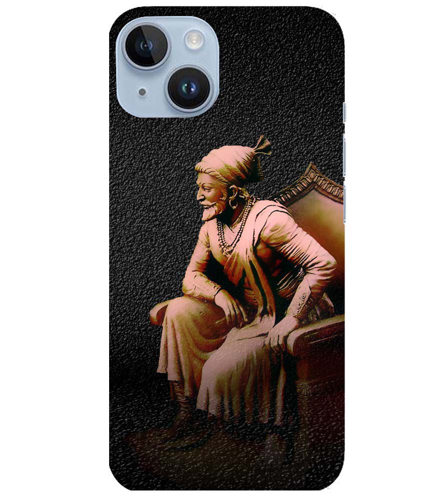 D1601-Chatrapati Shivaji On His Throne Back Cover for Apple iPhone 14