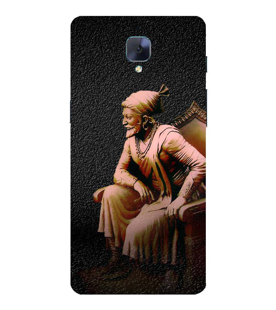 D1601-Chatrapati Shivaji On His Throne Back Cover for OnePlus 3 and OnePlus 3T