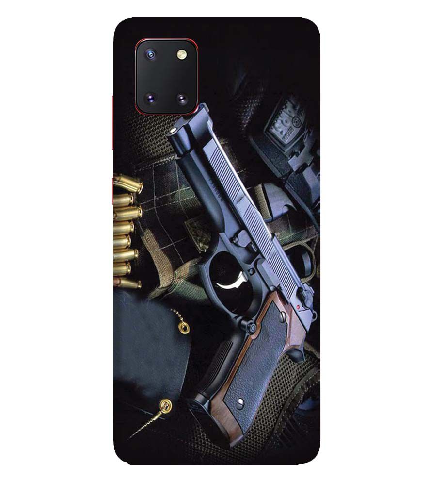 D1624-Guns And Bullets Back Cover for Samsung Galaxy Note10 Lite