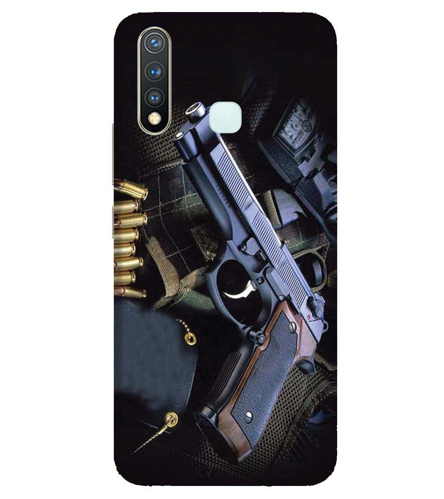 D1624-Guns And Bullets Back Cover for Vivo U20