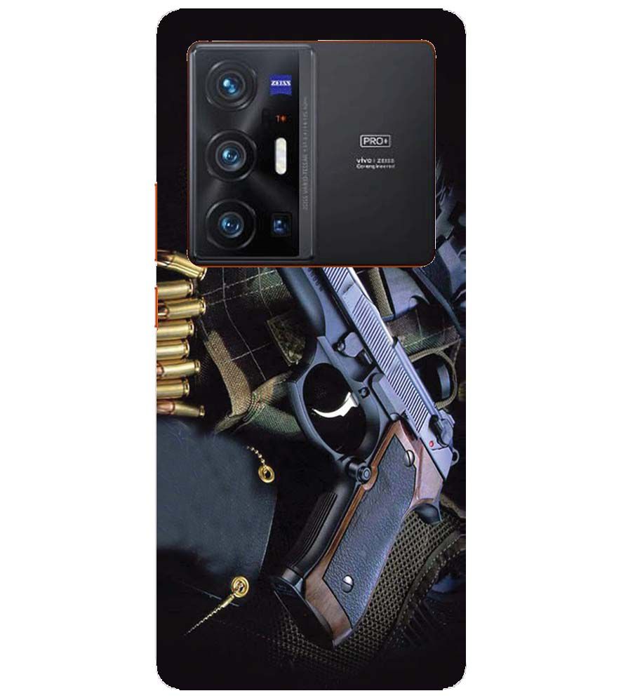 D1624-Guns And Bullets Back Cover for vivo X70 Pro+