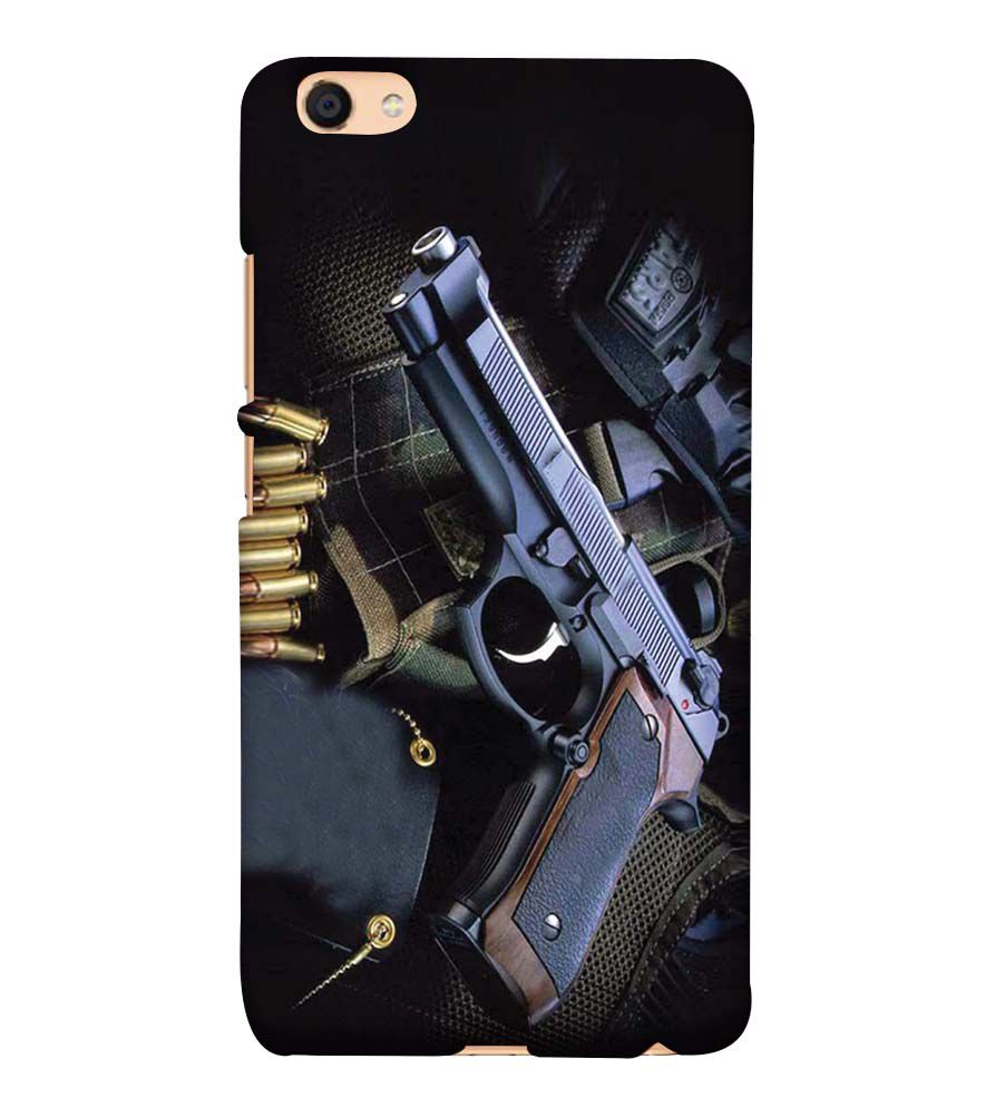 D1624-Guns And Bullets Back Cover for vivo Y55s