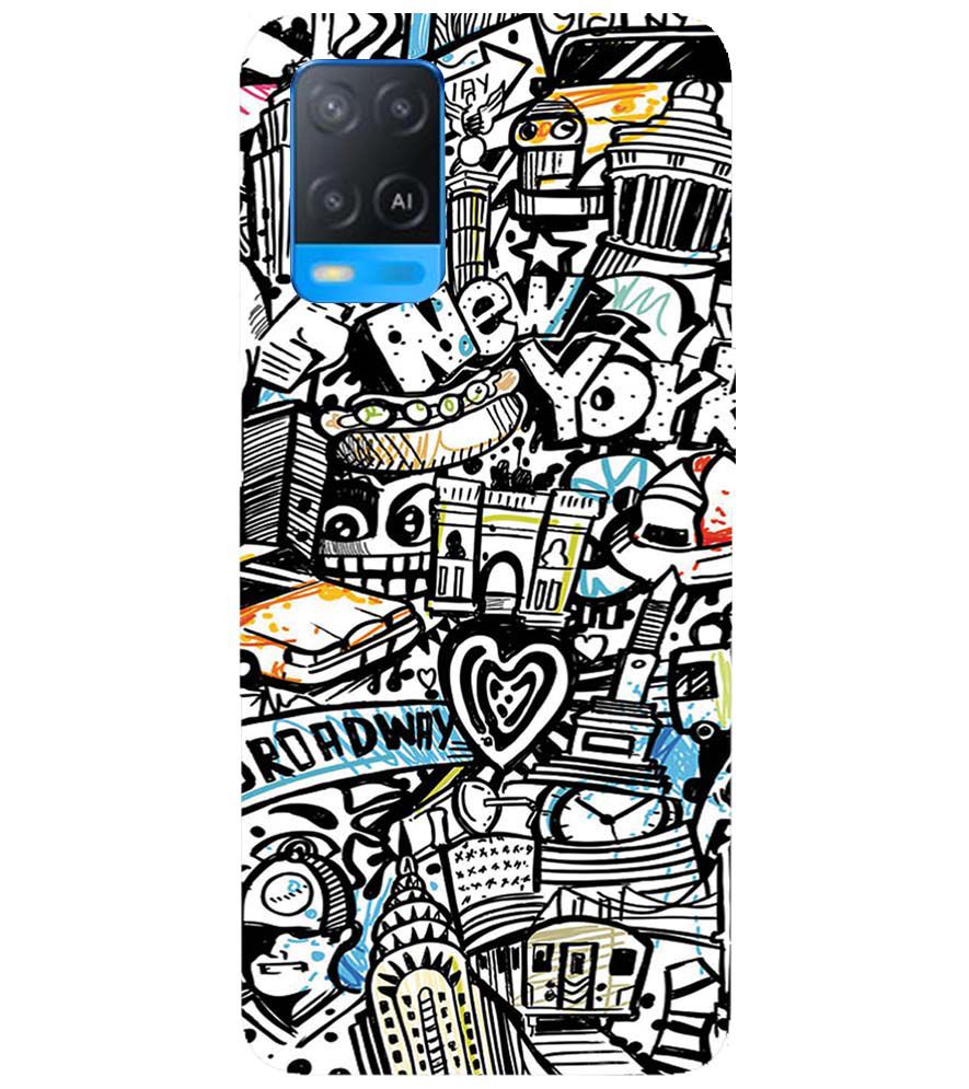 D2074-Cool Graffiti Back Cover for Oppo A54