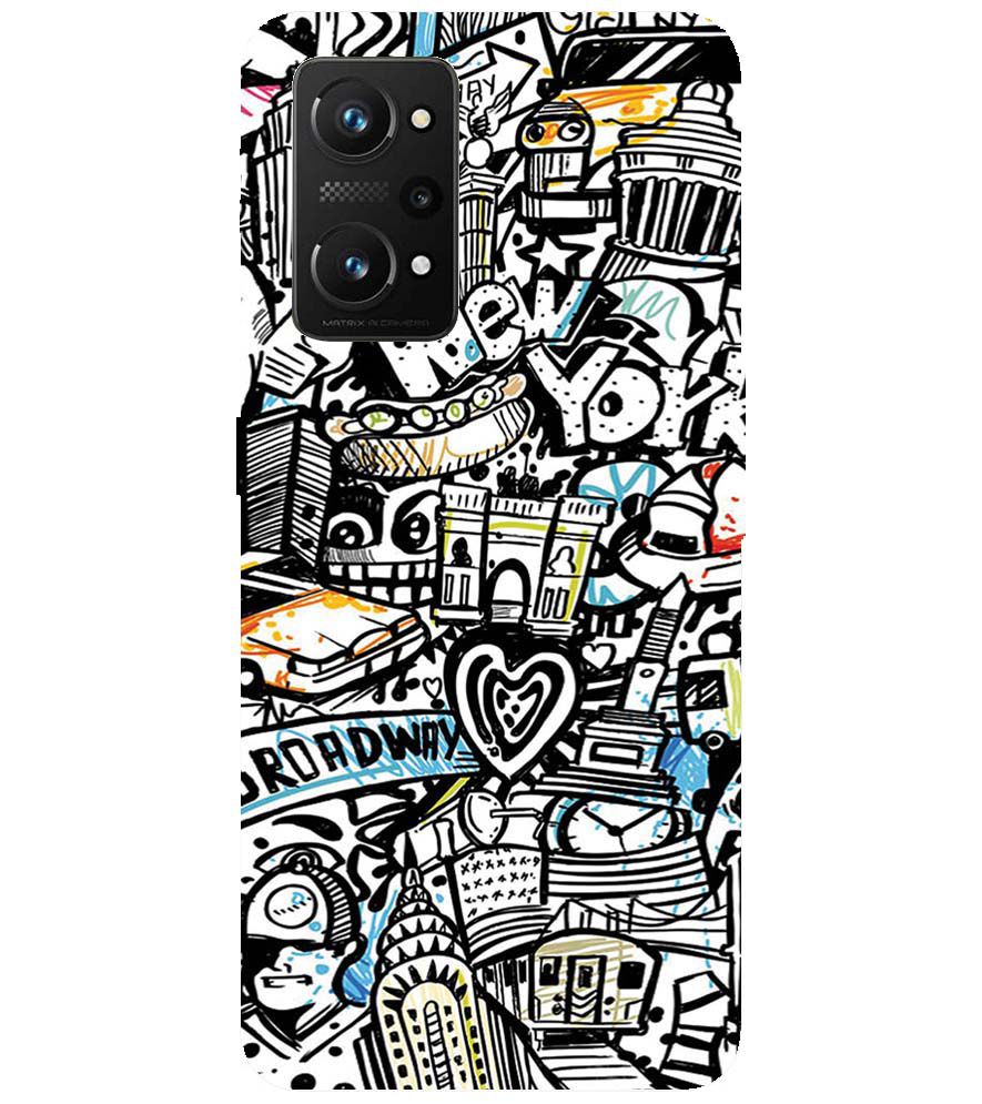 D2074-Cool Graffiti Back Cover for Realme X7 Max 5G