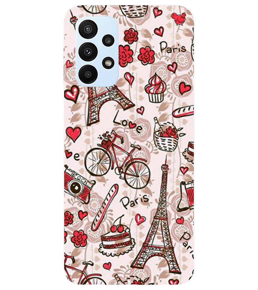 D2109-Love In Paris Back Cover for Samsung Galaxy A23