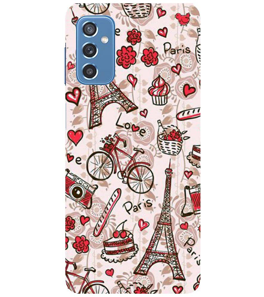 D2109-Love In Paris Back Cover for Samsung Galaxy M52 5G