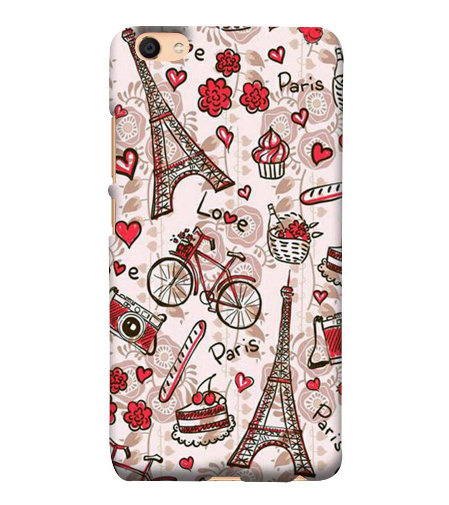 D2109-Love In Paris Back Cover for vivo Y55s