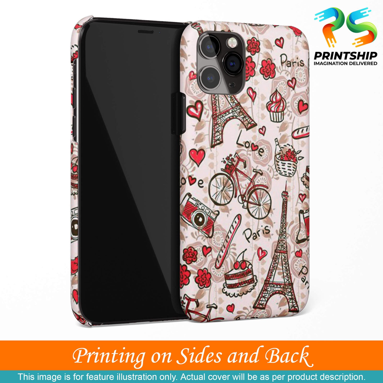 D2109-Love In Paris Back Cover for Huawei nova 4e-Image3