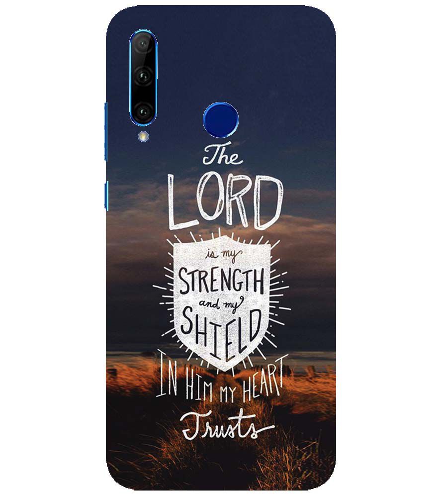 D2206-In Lord My Heart Trusts Back Cover for Huawei Honor 10i