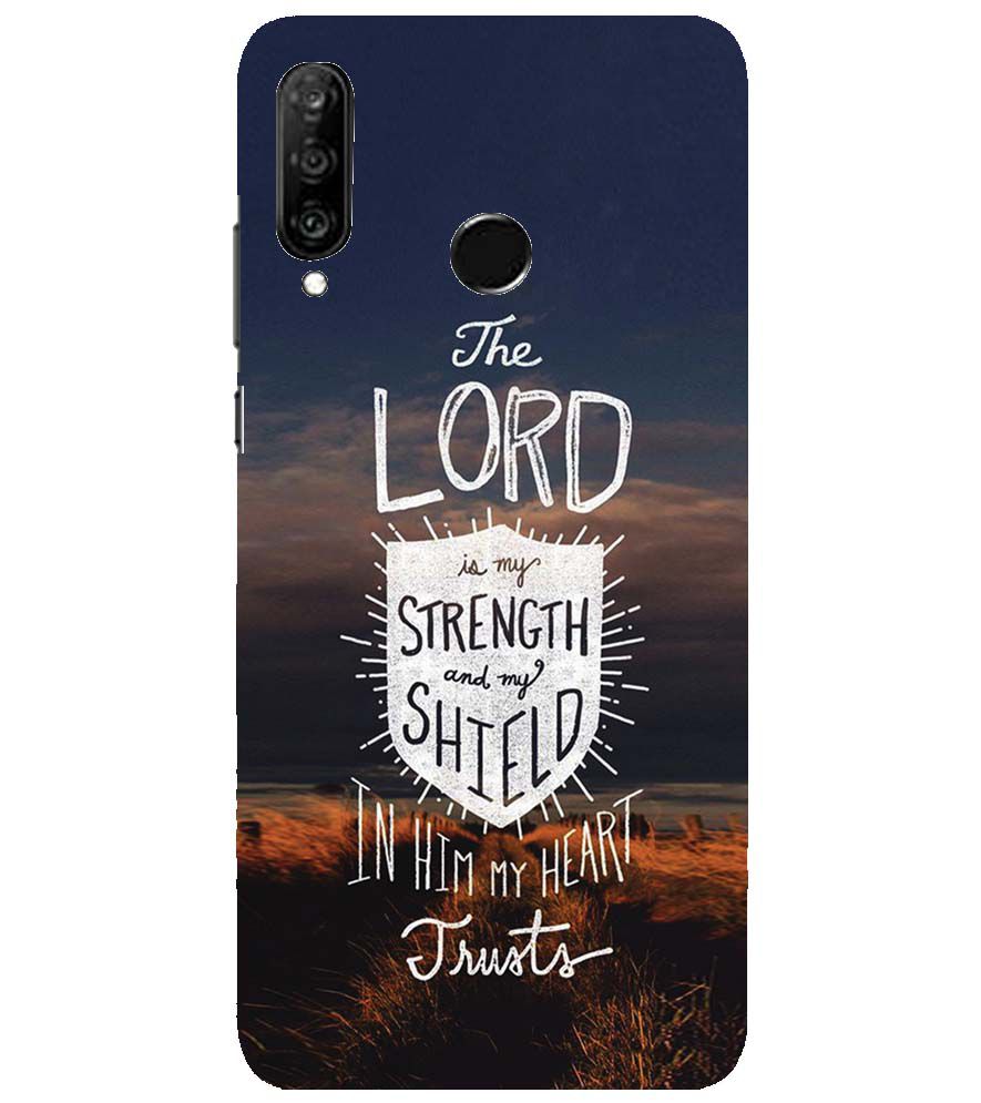 D2206-In Lord My Heart Trusts Back Cover for Huawei nova 4e