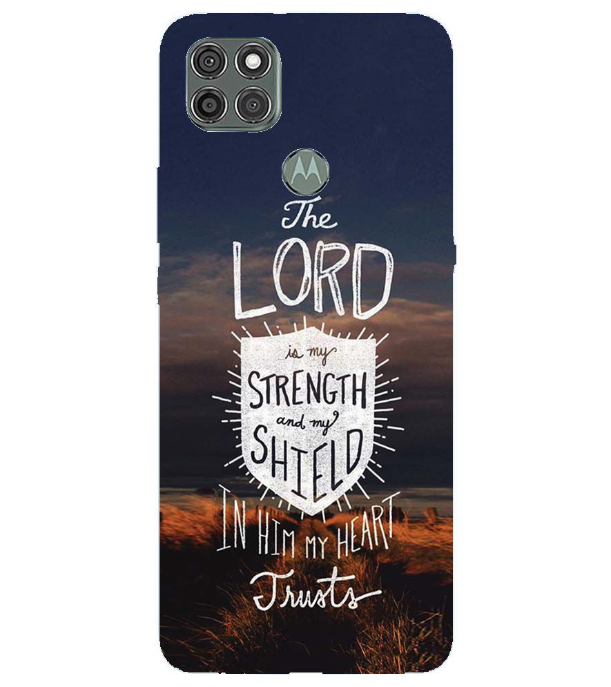 D2206-In Lord My Heart Trusts Back Cover for Motorola Moto G9 Power