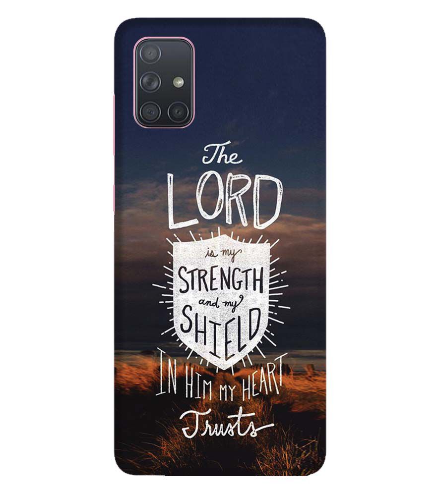 D2206-In Lord My Heart Trusts Back Cover for Samsung Galaxy A71