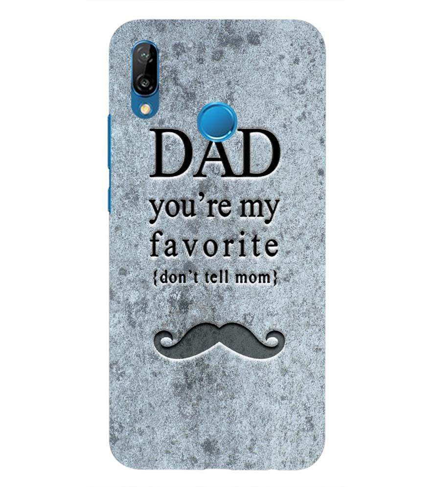 G0037-Dad You're my Favourite Back Cover for Huawei P20 Lite