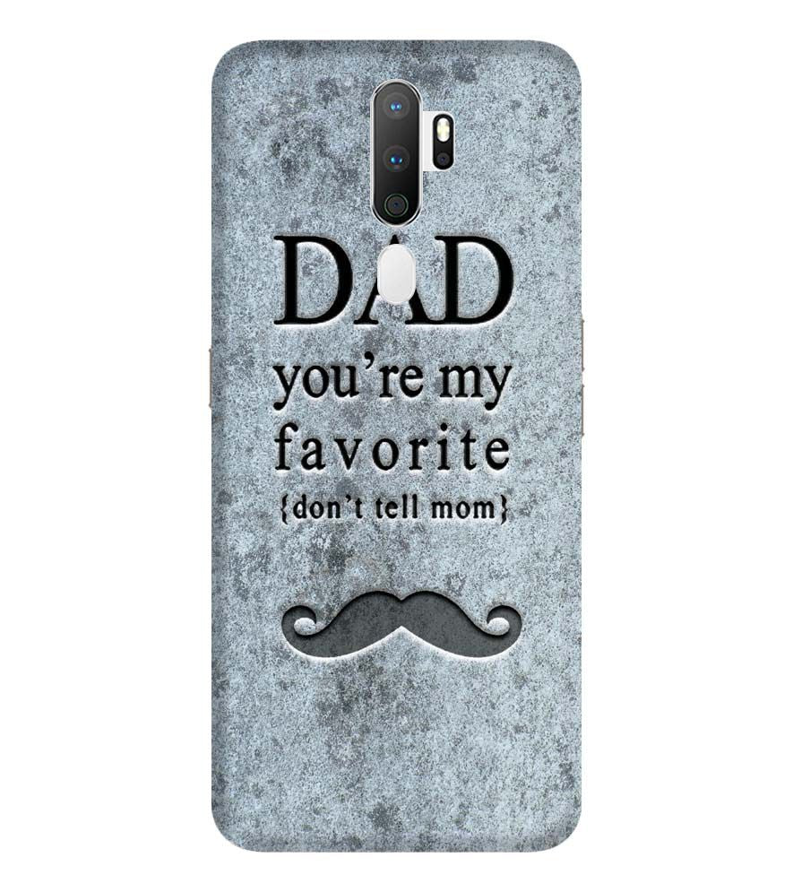 G0037-Dad You're my Favourite Back Cover for Oppo A9 (2020)