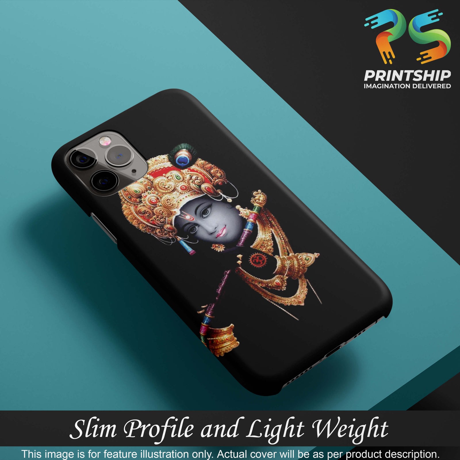 G0186-Lord Krishna Back Cover for Oppo A9 (2020)-Image4