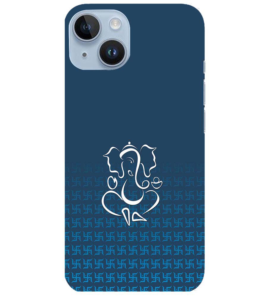 H0056-Swastik and Ganesha Back Cover for Apple iPhone 14