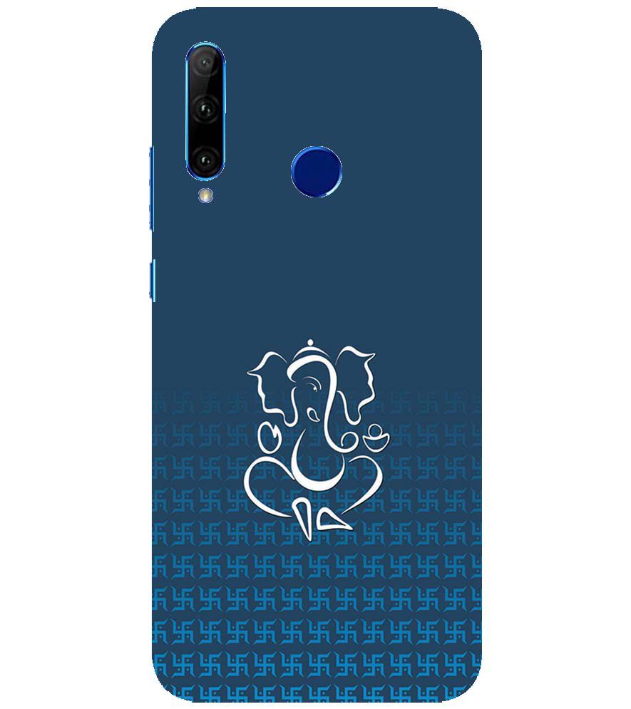 H0056-Swastik and Ganesha Back Cover for Huawei Honor 10i