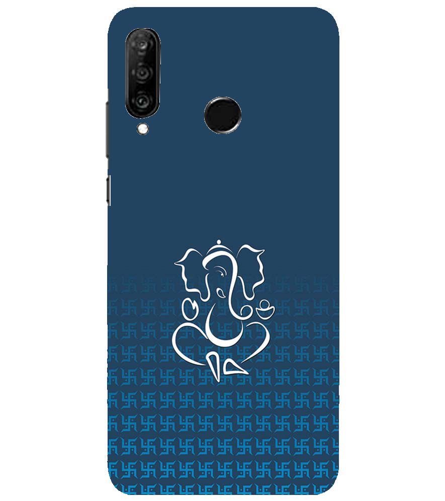 H0056-Swastik and Ganesha Back Cover for Huawei nova 4e