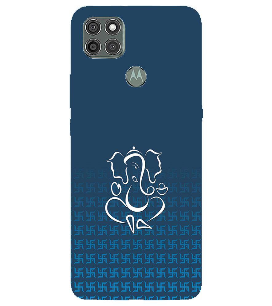 H0056-Swastik and Ganesha Back Cover for Motorola Moto G9 Power