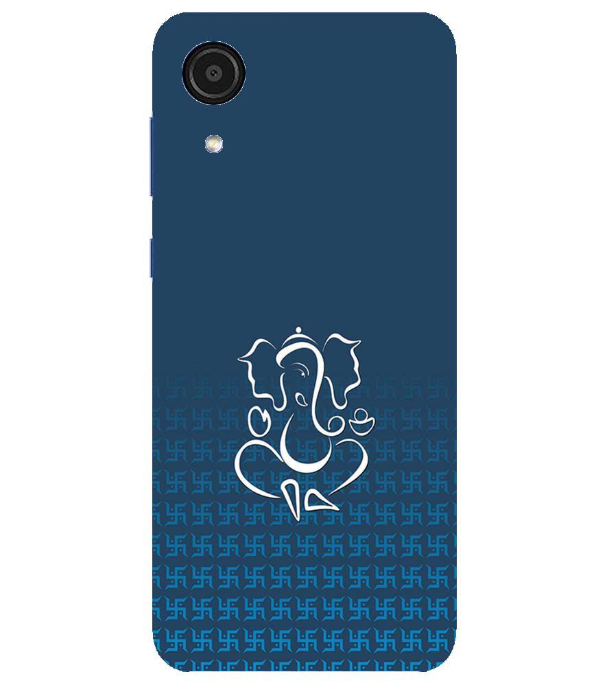 H0056-Swastik and Ganesha Back Cover for Samsung Galaxy A03 Core