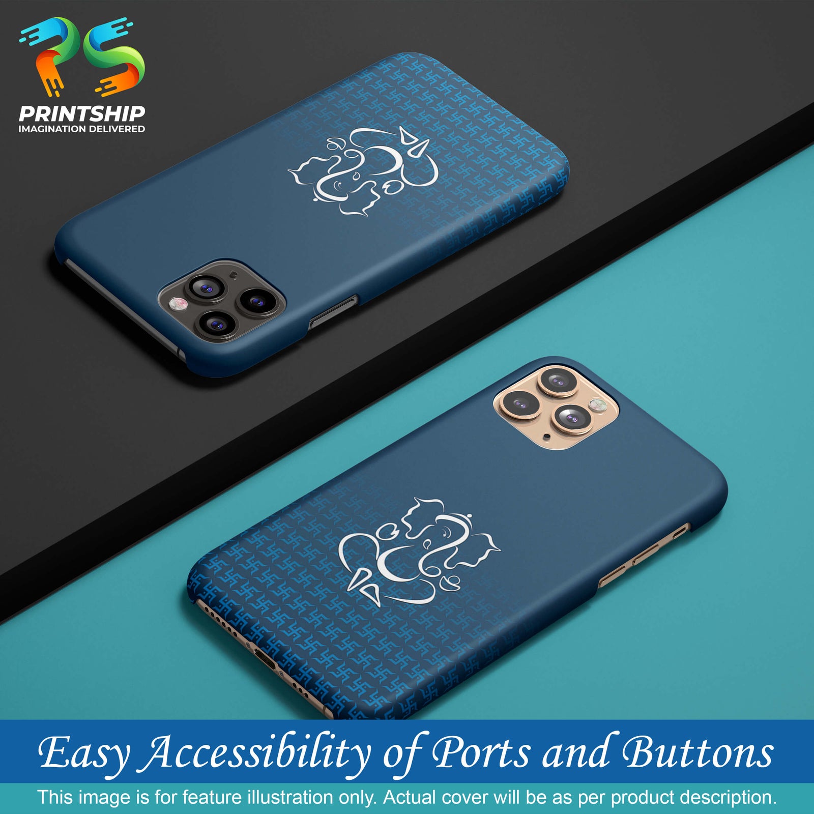 H0056-Swastik and Ganesha Back Cover for Honor 9 Lite-Image5
