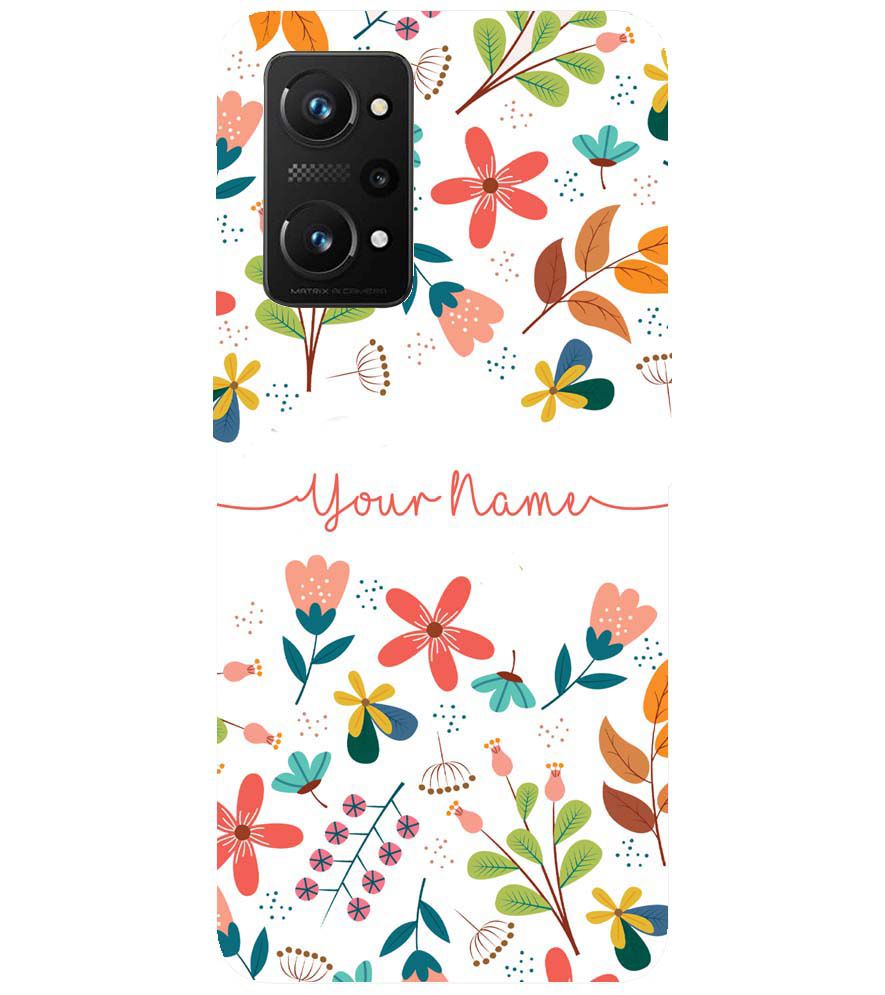IK5002-Flower with Name Back Cover for Realme X7 Max 5G