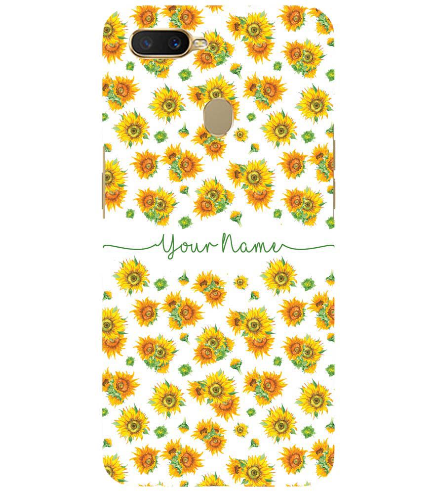 IK5006-Yellow Flowers with Name Back Cover for Oppo A11K