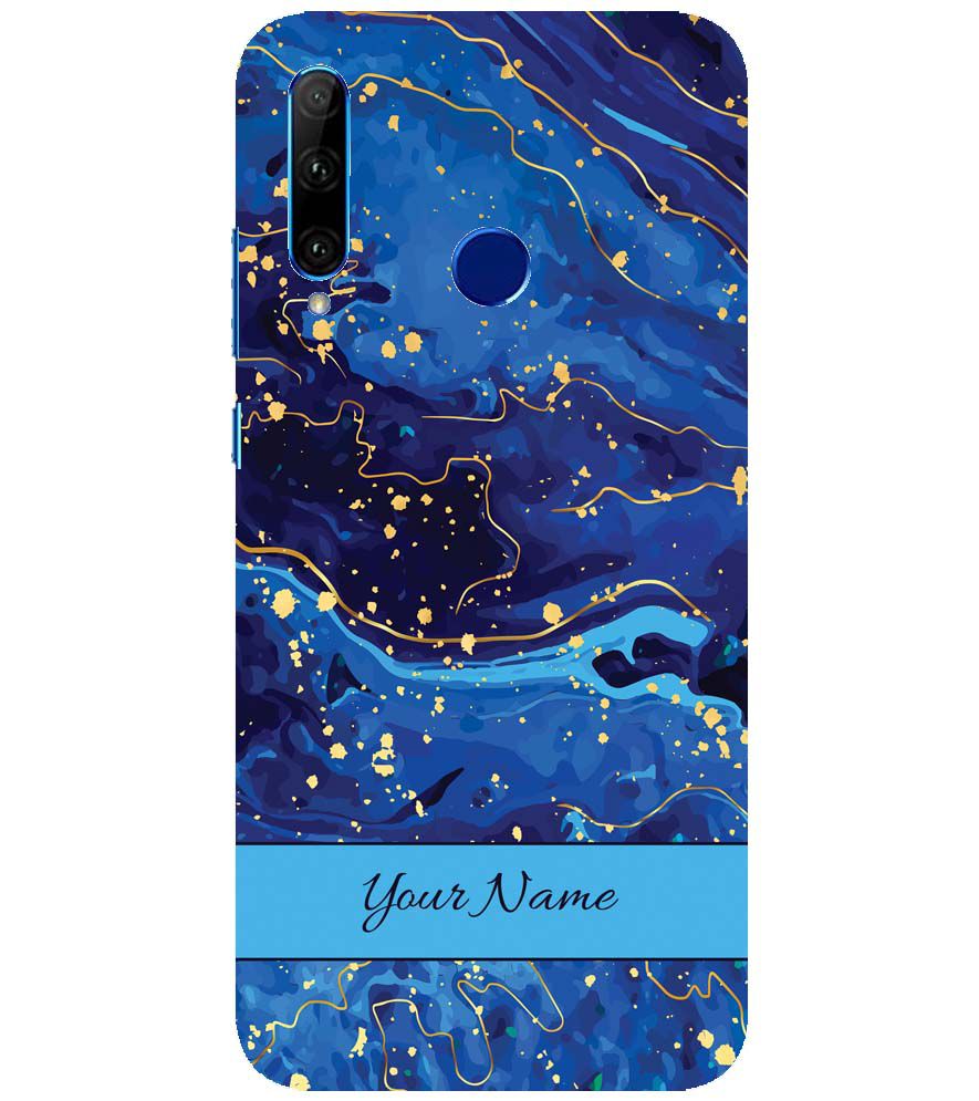 IK5007-Galaxy Blue with Name Back Cover for Huawei Honor 10i