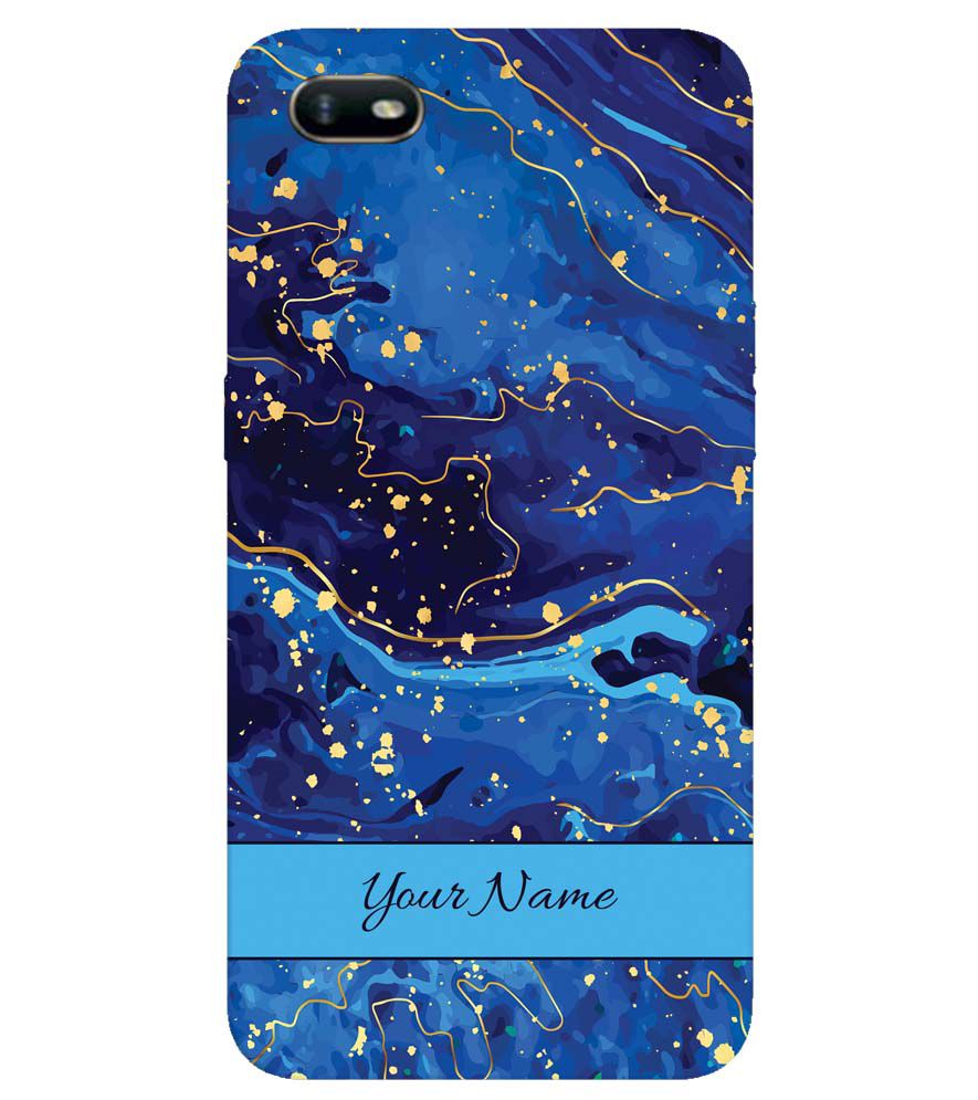 IK5007-Galaxy Blue with Name Back Cover for Oppo A1k