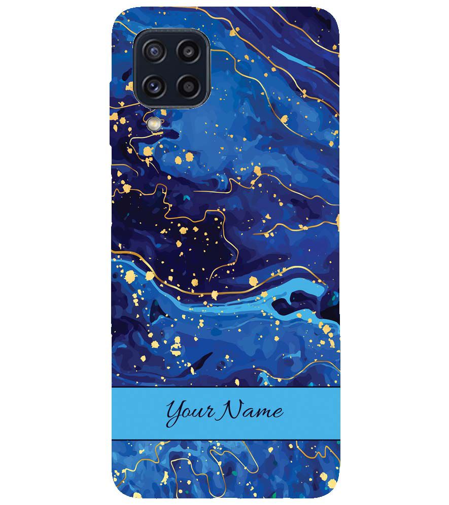 IK5007-Galaxy Blue with Name Back Cover for Samsung Galaxy M32 Prime