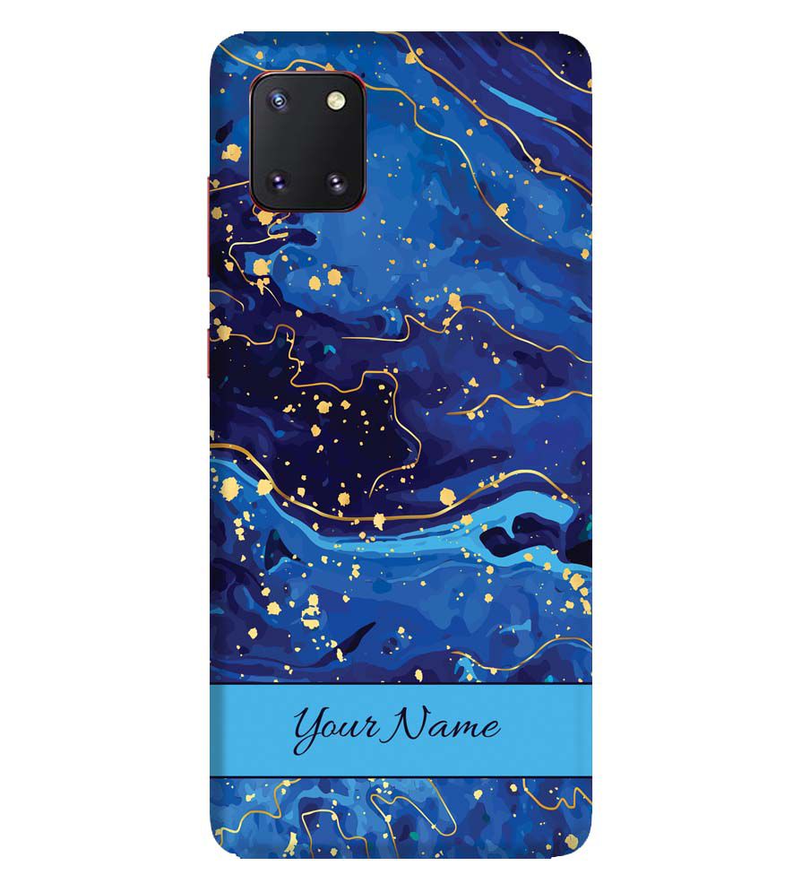 IK5007-Galaxy Blue with Name Back Cover for Samsung Galaxy Note10 Lite