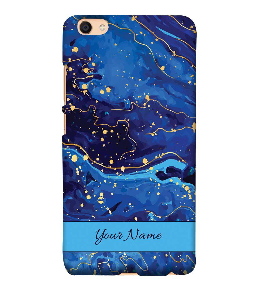 IK5007-Galaxy Blue with Name Back Cover for vivo Y55s