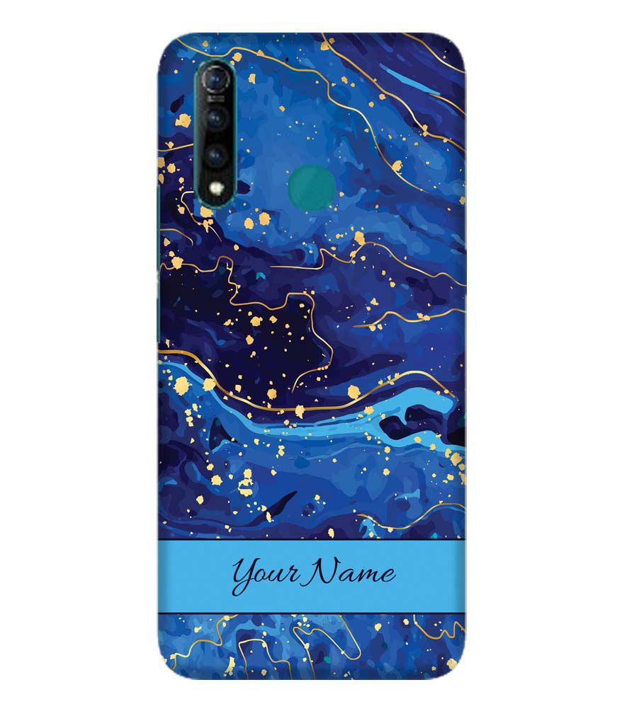 IK5007-Galaxy Blue with Name Back Cover for Vivo Z1 Pro