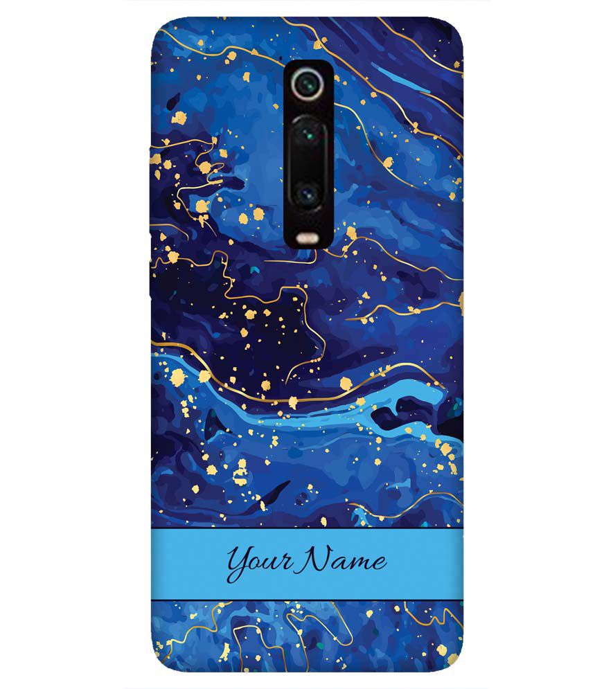 IK5007-Galaxy Blue with Name Back Cover for Xiaomi Redmi K20 Pro