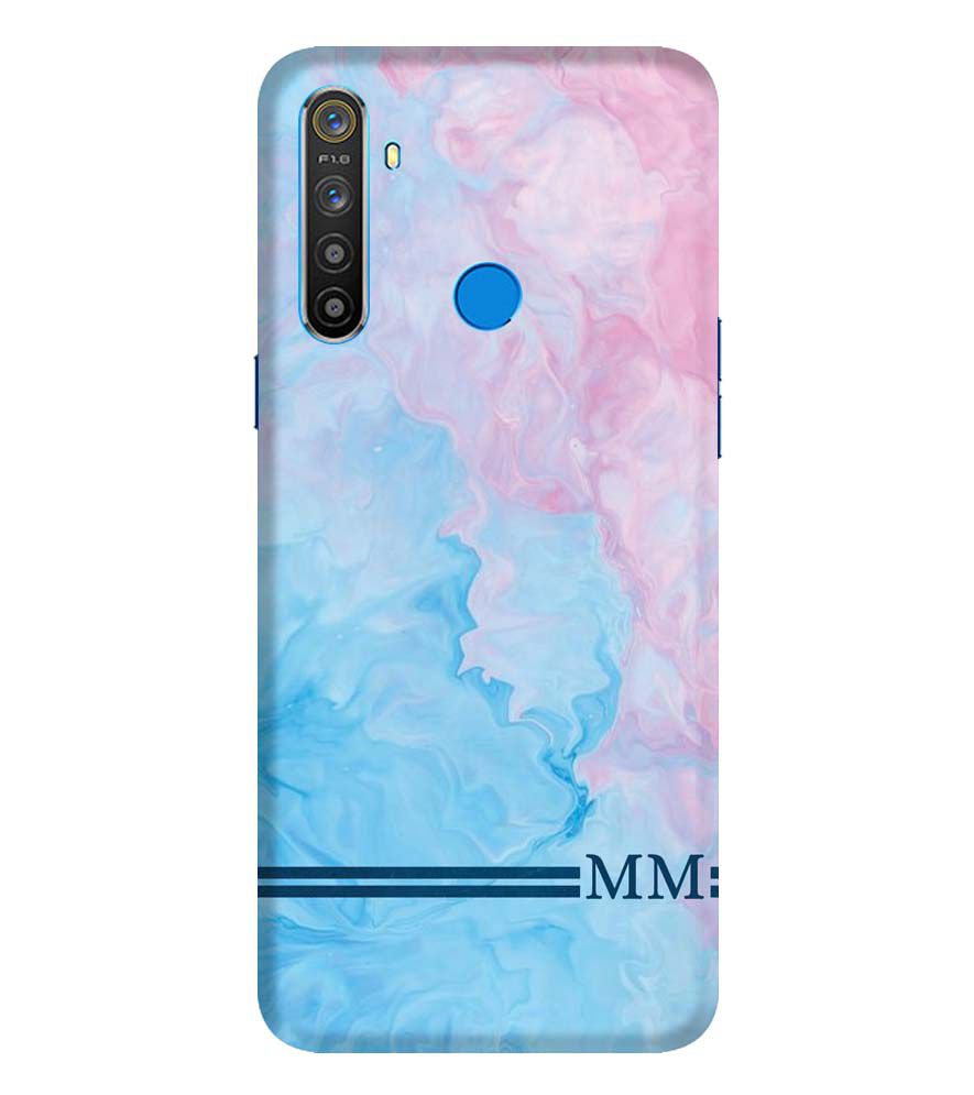 IK5008-Classic Marble with Initials Back Cover for Realme Narzo 10