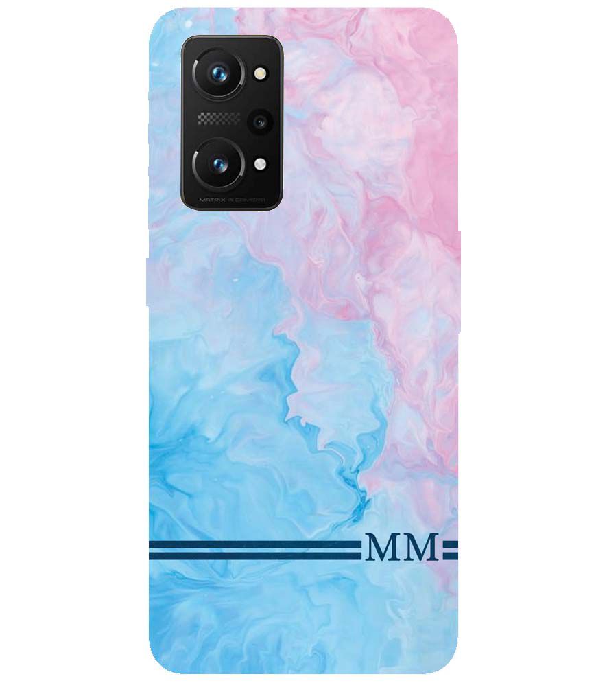 IK5008-Classic Marble with Initials Back Cover for Realme X7 Max 5G