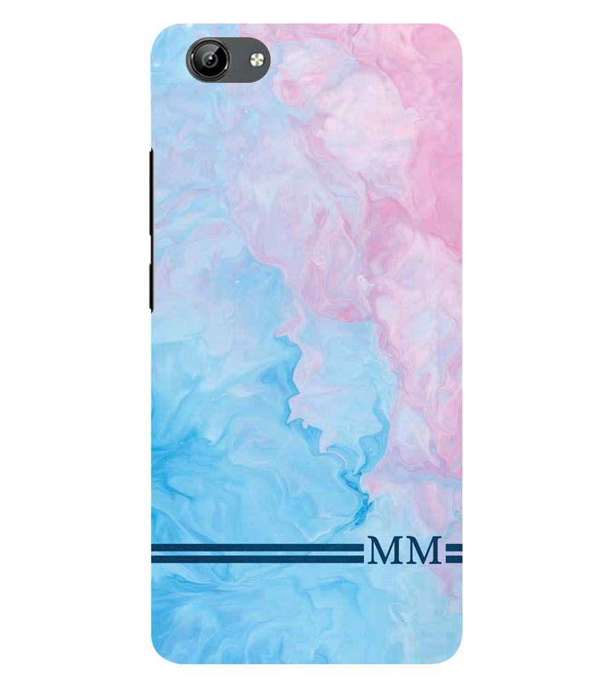 IK5008-Classic Marble with Initials Back Cover for Vivo Y71i