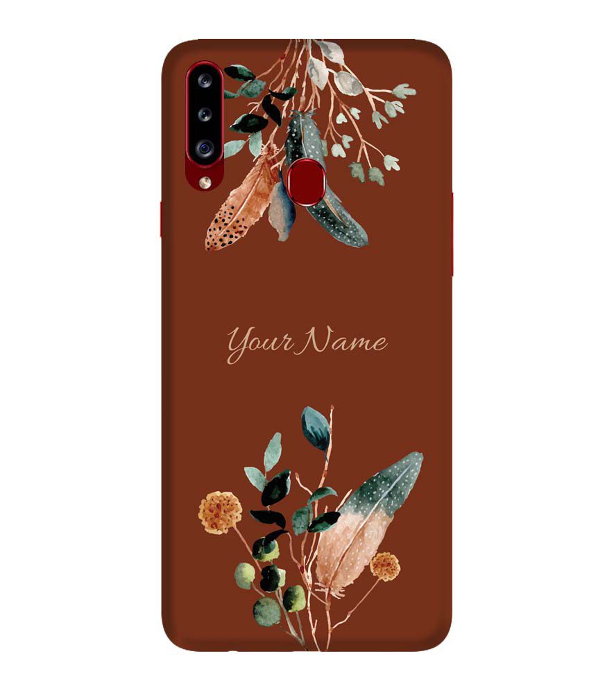 IK5011-Amazing Plants with Name Back Cover for Samsung Galaxy A20s