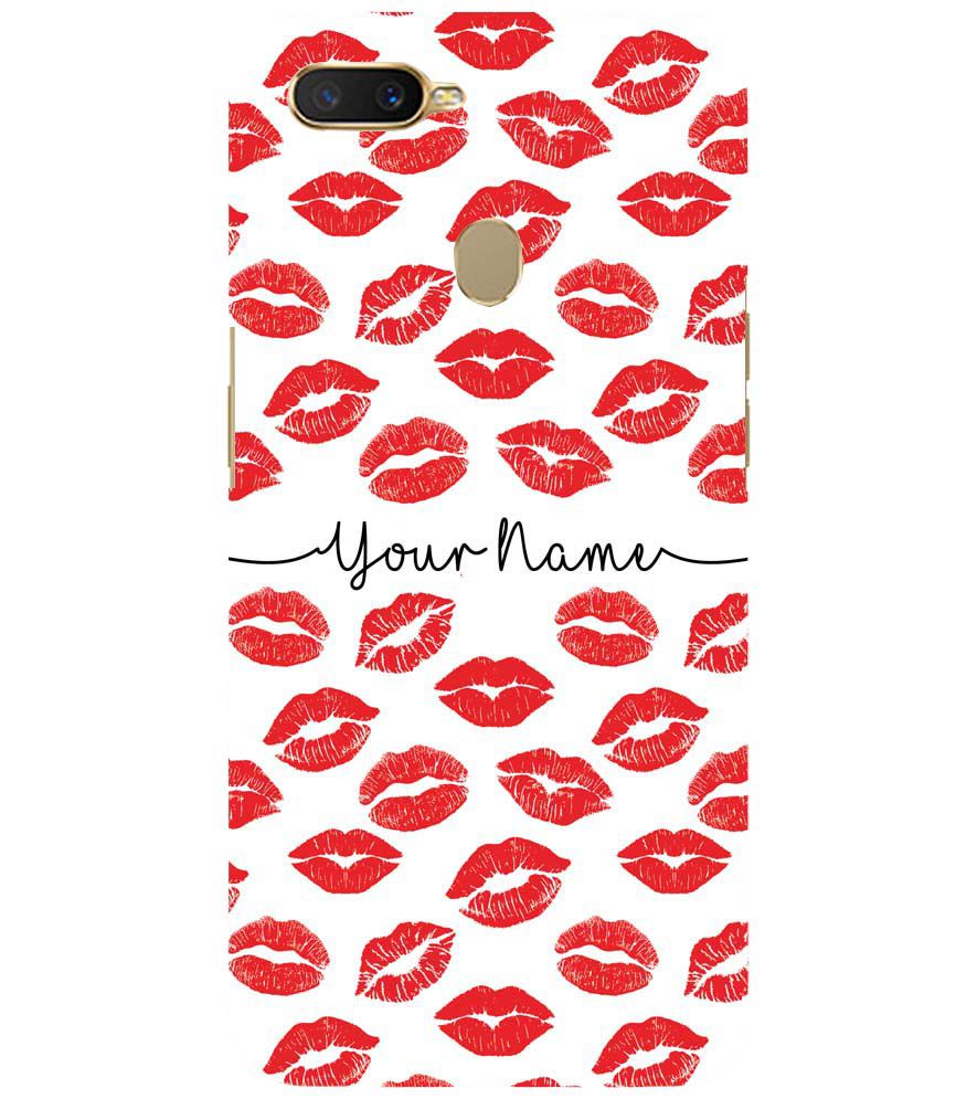 IK5015-Girly Lipstics with Name Back Cover for Oppo A11K