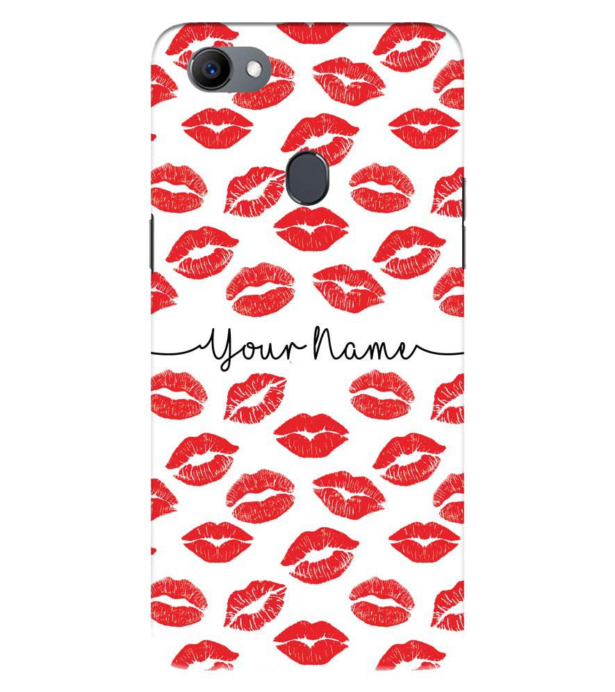 IK5015-Girly Lipstics with Name Back Cover for Oppo F5 Plus