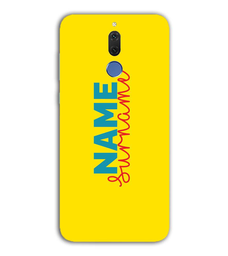IK5016-Yellow Name and Surname Back Cover for Huawei Nova 2i