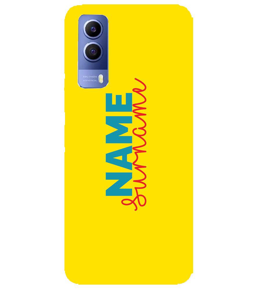 IK5016-Yellow Name and Surname Back Cover for vivo Y53s