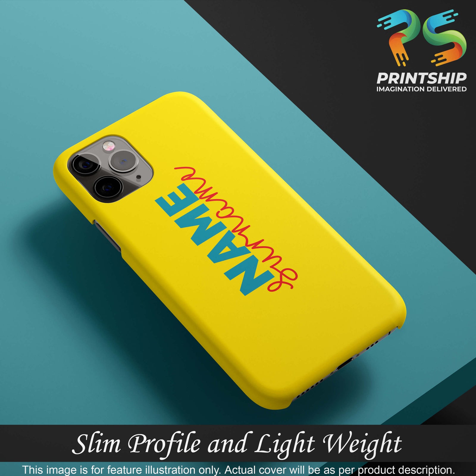IK5016-Yellow Name and Surname Back Cover for Xiaomi Redmi 9 Power-Image4