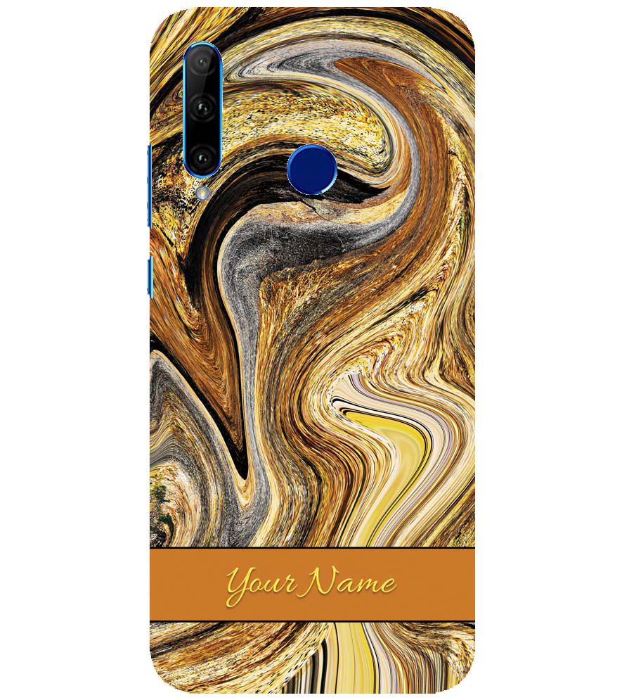 IK5018-Modern Art Name Back Cover for Huawei Honor 10i